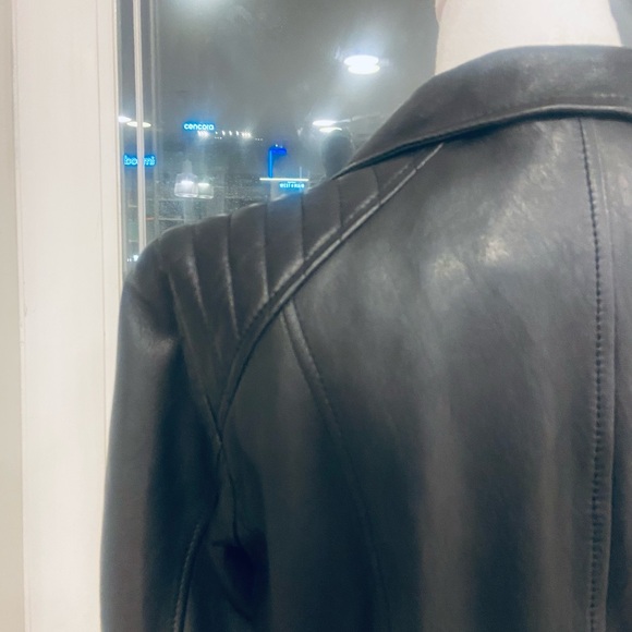 Marc New York Black Leather Jacket New Never Worn with Tags - Picture 4 of 9